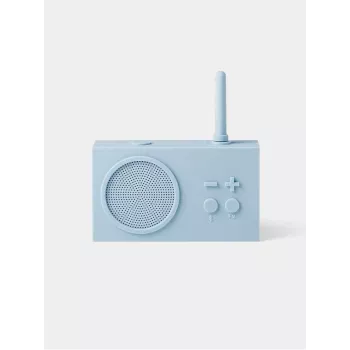 Lexon Tykho 3 kannettava FM-radio ja Bluetooth-kaiutin vaaleansininen