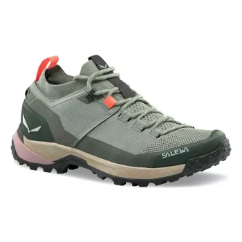 Salewa Puez 2 Knit PTX naisten matalat vaelluskengät - Shadow/Olive, EU 40,5