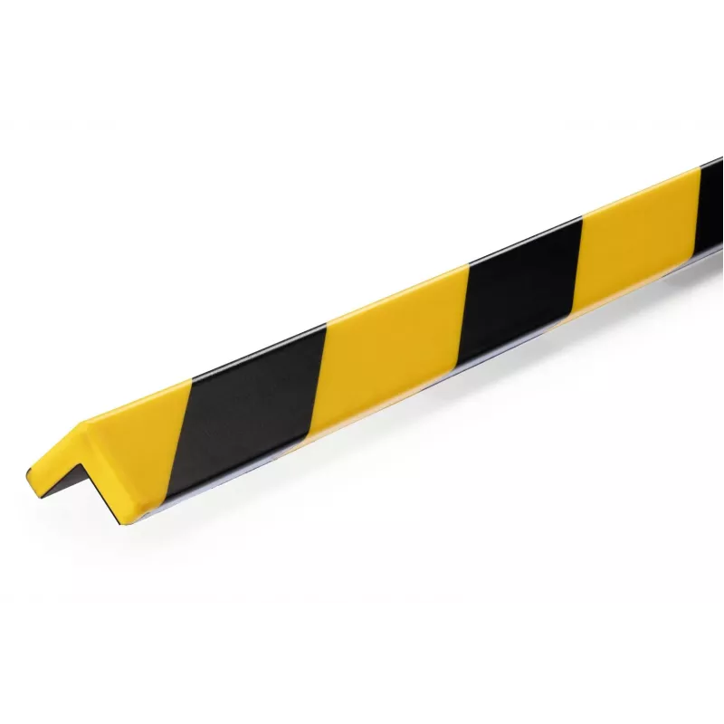 DURABLE C20 magneettinen kulmasuojalista, musta/keltainen, 5 kpl:n pakkaus