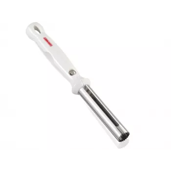 LEIFHEIT omenanpoistaja, ruostumaton teräs terä, ergonominen luukumaton kahva, konepesunkestävä, valkoinen/hopea