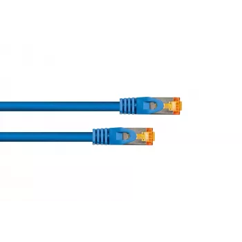 KABELMEISTER Cat.7 S/FTP verkkokaapeli, RJ45, TPE halogeeniton, sininen, 1m