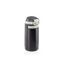LEIFHEIT Thermo Mug Flip 350 ml musta tyhjiöeristetty matkamuki flip-top-kannella