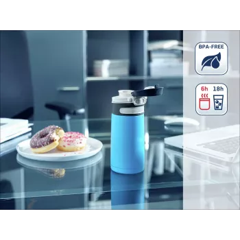 LEIFHEIT Thermo Mug Flip 350ml vaaleansininen