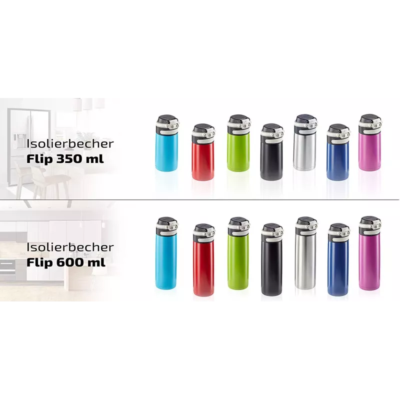 LEIFHEIT Thermo Mug Flip 600 ml punainen