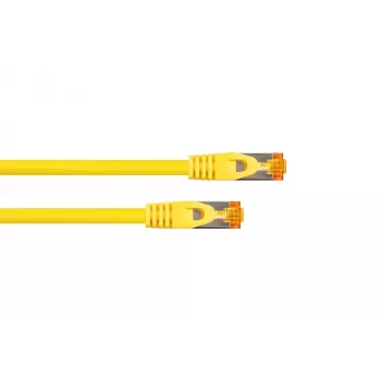 KABELMEISTER Cat.7 S/FTP -verkkokaapeli, RJ45, TPE, halogeeniton, keltainen, 0,15 m