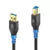 PureLink FlexInstall USB-A - USB-B -kaapeli USB 3.0 5Gbps 1,50m musta