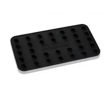 LEIFHEIT silikoninen silitysraudan alusta 25,5 x 14 cm, lämmönkestävä 250 °C asti, liukumaton, sininen