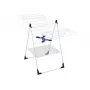 LEIFHEIT Classic 250 Flex kuivausteline - 25 m kuivauspituus, korkeussäädettävät siivet, taitettava, valkoinen/sininen