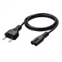 MediaRange MRCS346 IEC-verkkojohto 1,5m euro-pistoke - C7 Figure-8 musta