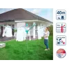LEIFHEIT Linomatic 400 Easy pyykkikaruselli 40 m, alumiini, hopea/sininen