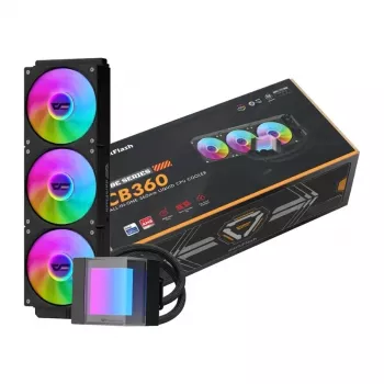 DarkFlash CB360 360mm ARGB -neste-CPU-jäähdytin - musta