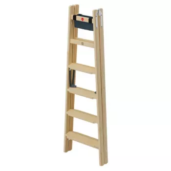 HAILO kaksipuoliset tikkaat H77 ComfortLine puu 2x6 askelmaa
