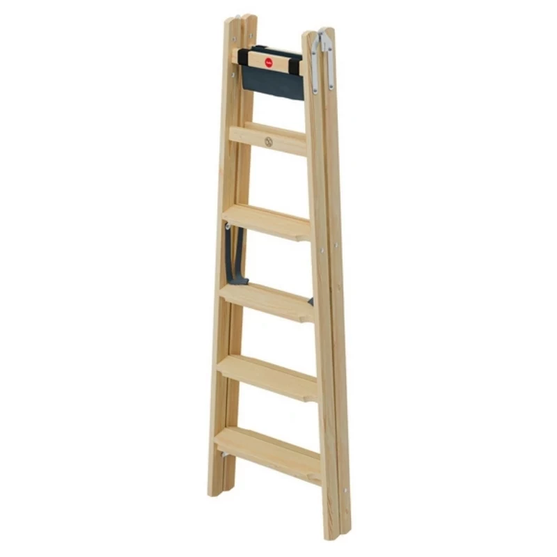 HAILO kaksipuoliset tikkaat H77 ComfortLine puu 2x6 askelmaa