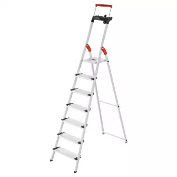 HAILO L85 ComfortLine alumiininen kotitaloustikkaat, 7 askelmaa, 150 kg, EN 131