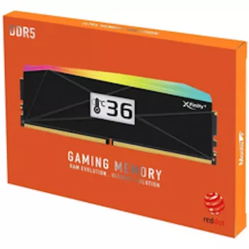 V-Color Manta XFinity+ aRGB 32GB (2x16GB) DDR5-6000 CL28 työpöytämuistisarja, musta