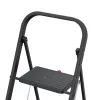 HAILO K44 StandardLine taittoporras, 3 askelmaa, turvakaide, musta, 150 kg