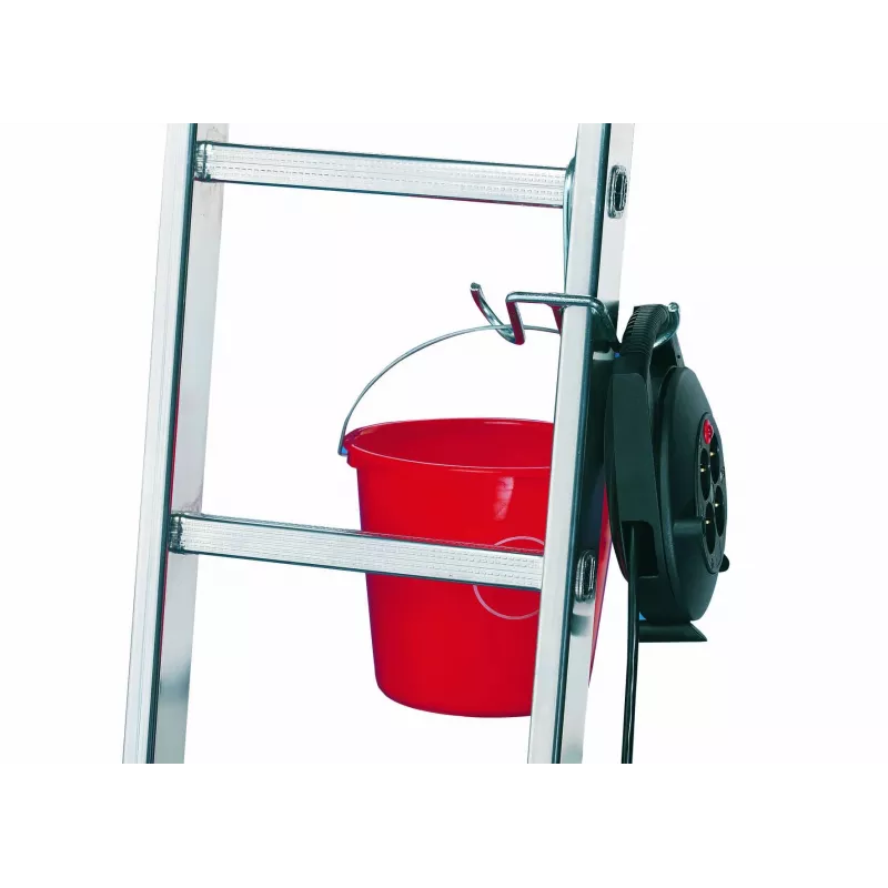 HAILO SafetyLine ämpärikoukku 9952-001 tikkaiden lisävaruste työkalupidikkeellä ja kaapeliklipsillä