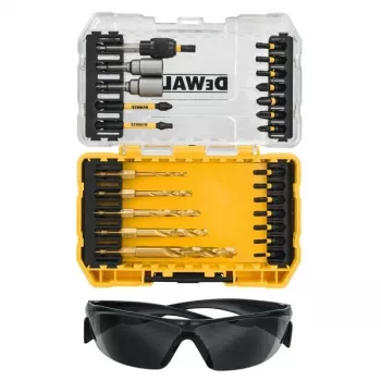 DEWALT DT70735T-QZ 25-osainen EXTREME FLEXTORQ ruuvauskärkisarja magneettisella kärkikannattimella, TSTAK-laukku