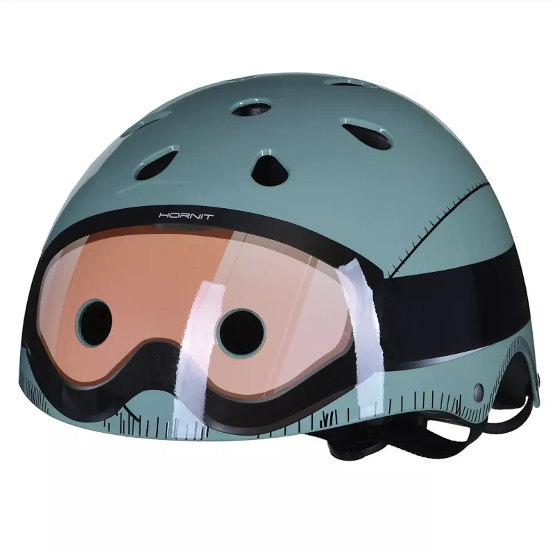 Hornit Military lasten pyöräilykypärä 53-58 cm takana LED-valo