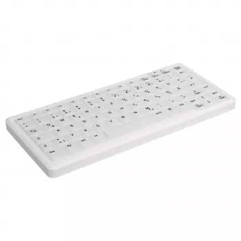 CONTOUR DESIGN Active Key MedicalKey AK-C4110 langaton näppäimistö, QWERTZ DE, valkoinen, IP68 desinfioitava, ladattava