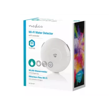 NEDIS SmartLife Wi-Fi vesivuotovahti WIFIDW10WT valkoinen