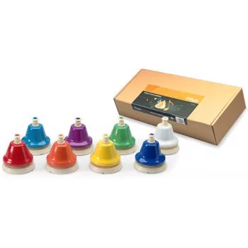 Stagg TB SET - 8-sävelinen diatoninen pöytäkello painonappimekanismilla, värikoodattu, C5-C6