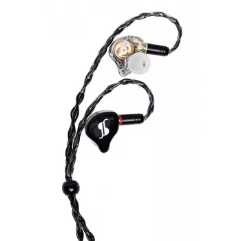 Stagg SPM-PRO BK in-ear-monitorikuulokkeet 10 mm dynaamisilla elementeillä, irrotettavalla kaapelilla, musta