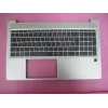 HP ProBook 450/455 G6/G7 yläkansikokoonpano ranskalaisella AZERTY-näppäimistöllä, ilman älykortinlukijaa, Natural Silver