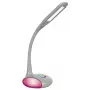 Activejet VENUS RGB harmaa LED-pöytävalaisin värinvaihtuvalla jalustalla ja USB-lataustoiminnolla