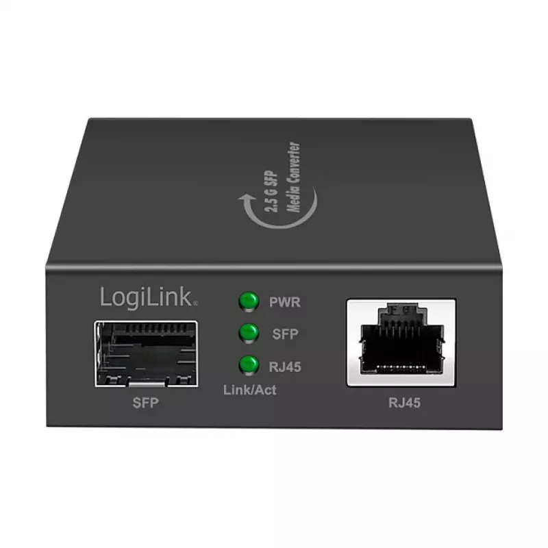 LogiLink 2,5 Gigabit mediakonvertteri RJ45-SFP