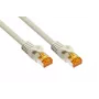KABELMEISTER Cat.7 RJ45 -verkkokaapeli, 10 m, harmaa, TPE, halogeeniton