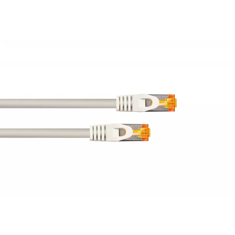 KABELMEISTER Cat.7 RJ45 -verkkokaapeli, 10 m, harmaa, TPE, halogeeniton