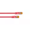 Kabelmeister RJ45 patch-kaapeli Cat.7 S/FTP, TPE, magenta, 0,5m