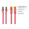 Kabelmeister RJ45 patch-kaapeli Cat.7 S/FTP, TPE, magenta, 0,5m