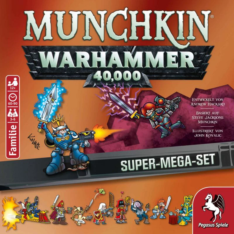 Pegasus Munchkin Warhammer 40K Super Mega Set -korttipeli