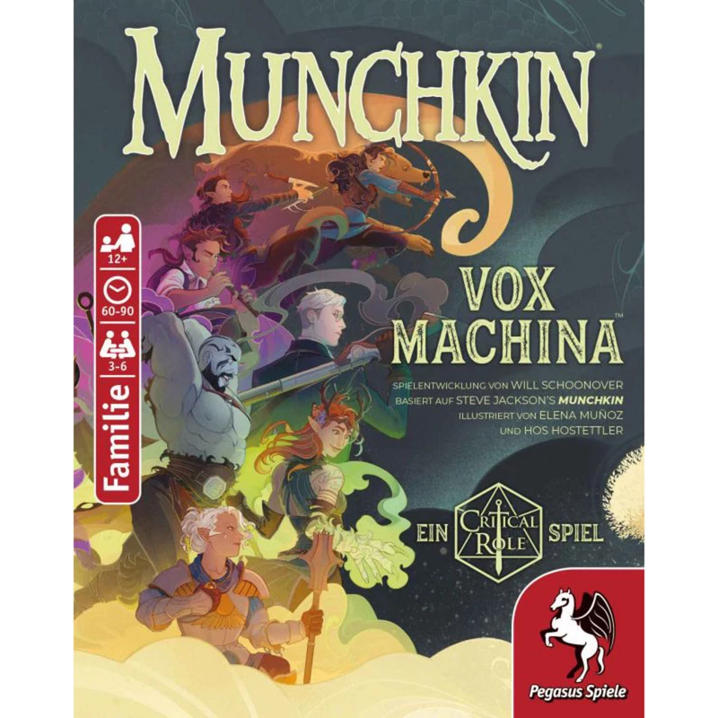 PEGASUS Munchkin Vox Machina - Critical Role -korttipeli