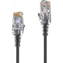 PureLink AVIT Media Series Slim Cat.6 U/UTP -verkkokaapeli, LSOH, 0,25 m, musta (MC1500-0025)