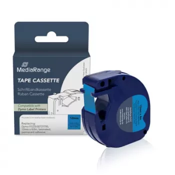 MediaRange merkintänauhakasetti Dymo D1 91225/S0721700 12 mm x 4 m musta sinisellä
