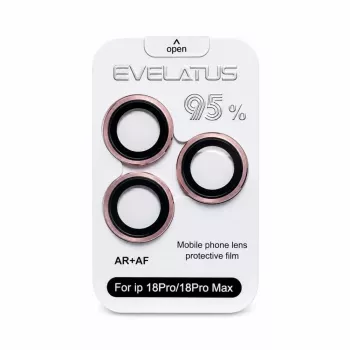 Evelatus Apple iPhone 18 Pro / 18 Pro Max kameraobjektiivin suojalasi Armor burgundi