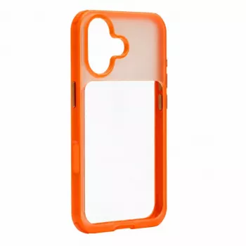 Evelatus Apple iPhone 17 LiveCase Hybrid kuori jalustalla PC+TPU oranssi