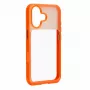 Evelatus Apple iPhone 17 LiveCase Hybrid kuori jalustalla PC+TPU oranssi