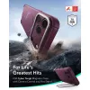 ESR Cyber Tough Kickstand MagSafe kuori iPhone 17 Pro / 18 Pro – Deep Burgundy