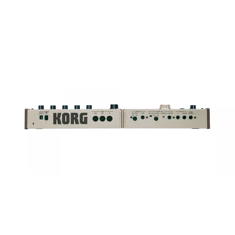 Korg microKORG analoginen mallinnussyntetisaattori 37 minikoskettimella ja vokooderilla, harmaa