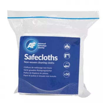 AF Safecloths 34 cm x 32 cm 50 kpl nukkaamattomia puhdistusliinoja näytöille ja optiikoille