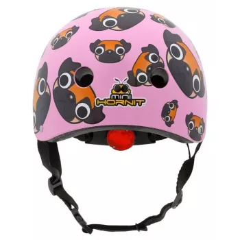 Hornit Pug lasten pyöräilykypärä LED-valoilla - pinkki, 48-53 cm PUS806