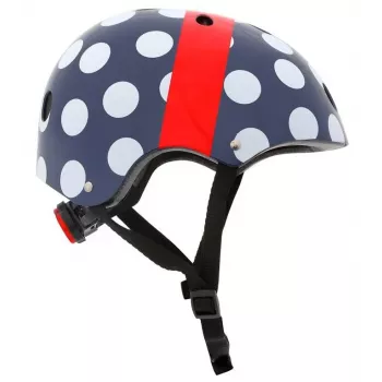 Hornit POM913 Polka Dot monilajikypärä lapsille, 53-58 cm, musta/sininen/punainen/valkoinen