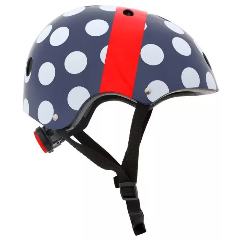 Hornit POM913 Polka Dot monilajikypärä lapsille, 53-58 cm, musta/sininen/punainen/valkoinen