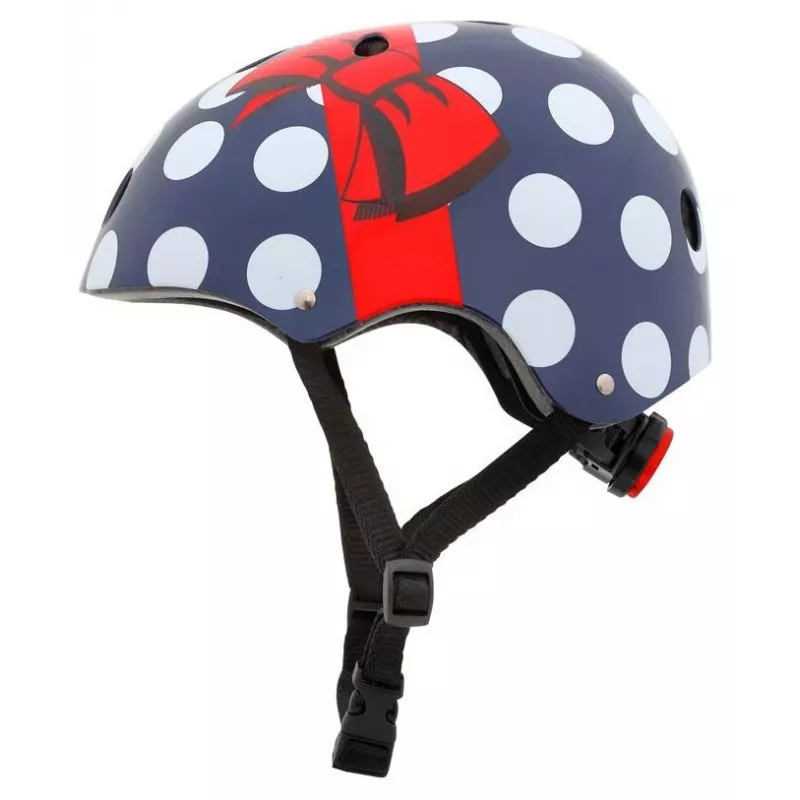 Hornit POM913 Polka Dot monilajikypärä lapsille, 53-58 cm, musta/sininen/punainen/valkoinen