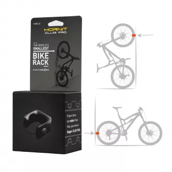 HORNIT CLUG PRO MTB XL pyörän seinätelineklipsi musta 7764XCP