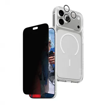 PanzerGlass Privacy Flagship 3-in-1 -paketti iPhone 18 Pro Max -puhelimelle